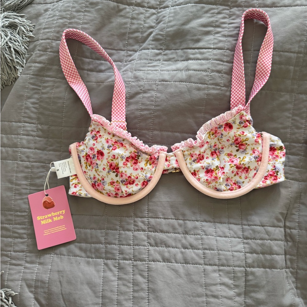 Strawberry Milk Mob Pink Floral top